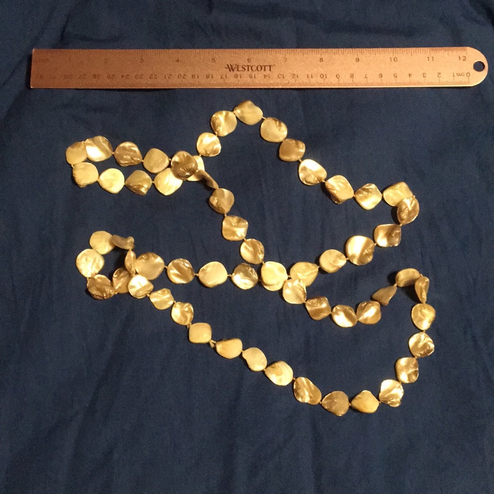 Long Coin Pearl Necklace